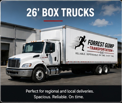 Branded 26-foot box truck