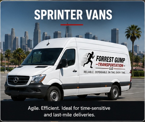 Branded Sprinter van
